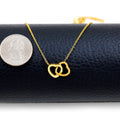 Double Heart Engraved Necklace - Gift Box