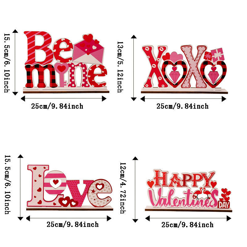 Handcrafted Wooden Love Décor